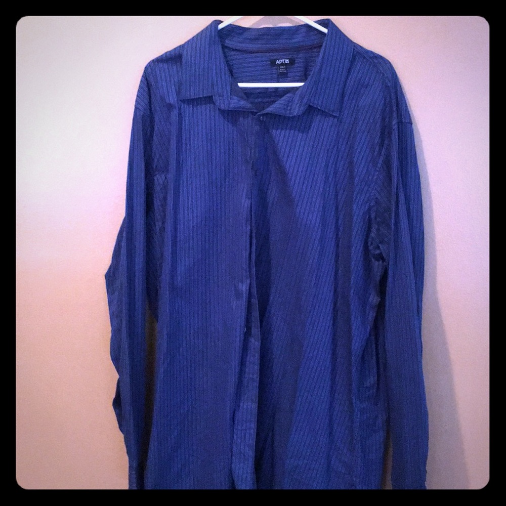 APT 9 Blue button up shirt
